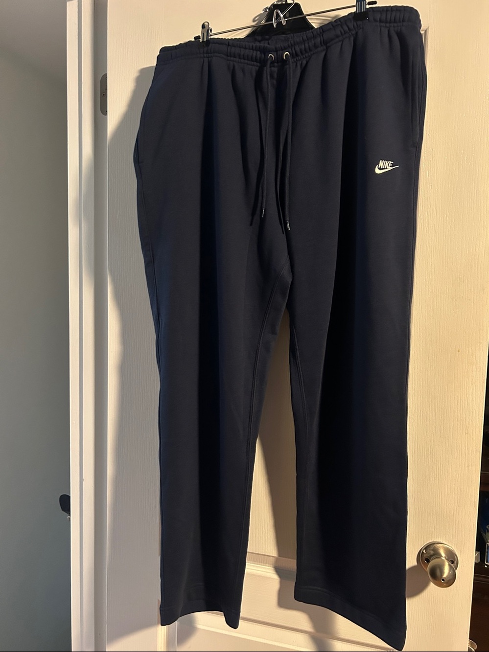 Nike Navy Standard Fit Straight Leg Reg Length Jogger Pants XL - Picture 10 of 11
